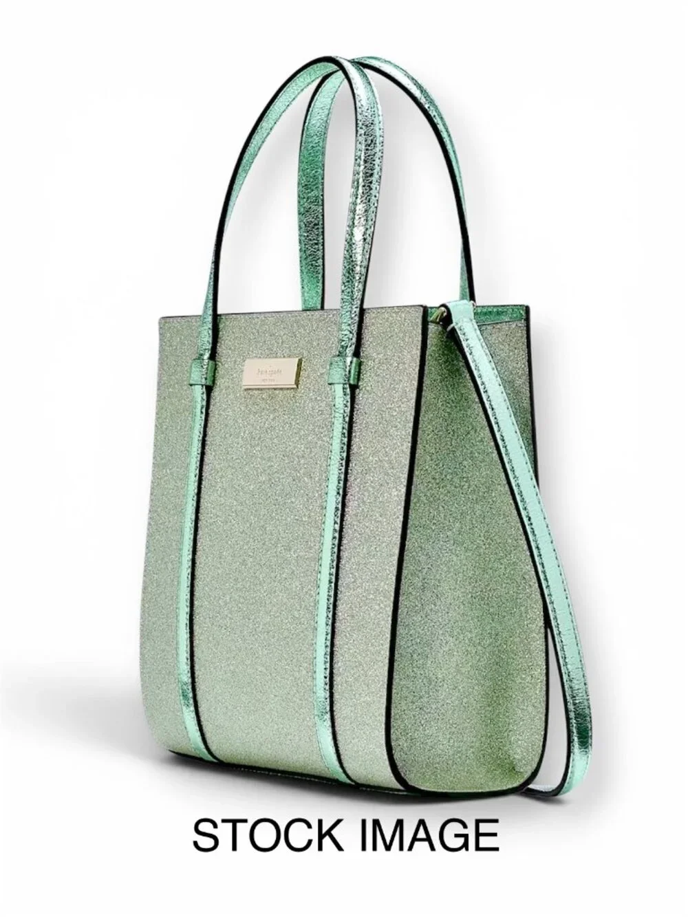 Kate Spade—Glitter Kenzie Small Crossbody Tote—Seawater *NWT*